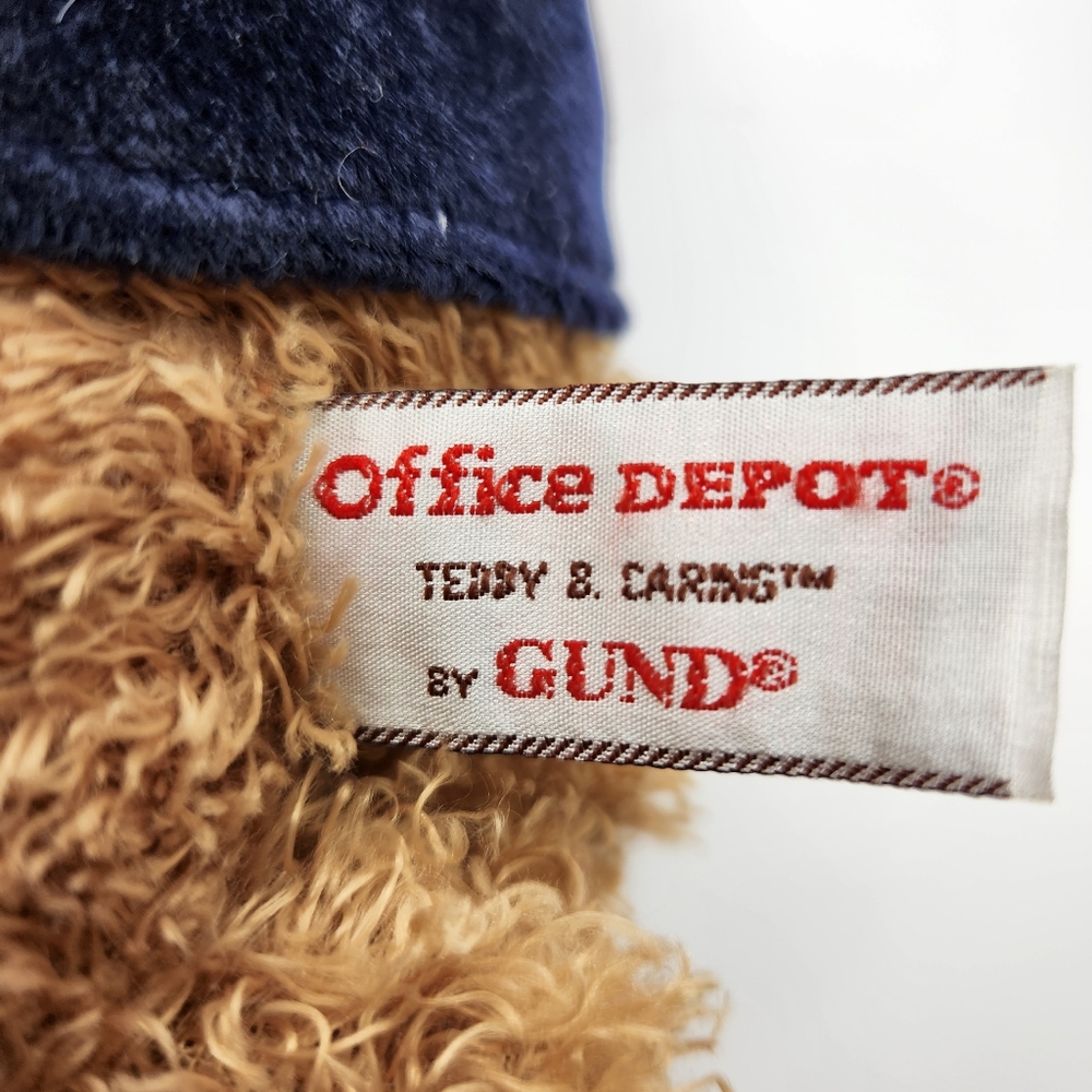Gund Teddy B. Caring Plush Bear w/Plaid Hat & Vest - Office Depot - Picture 4 of 4